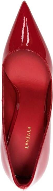 Le Silla Eva 120mm patent leather pumps Red