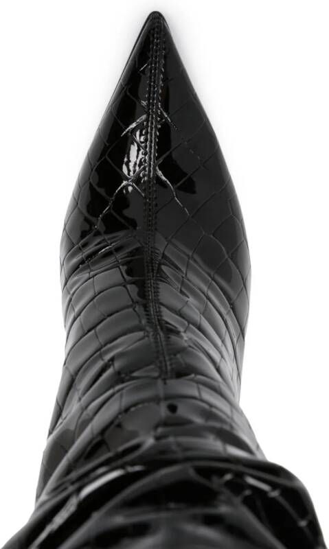 Le Silla Eva 120mm pointed-toe boots Black
