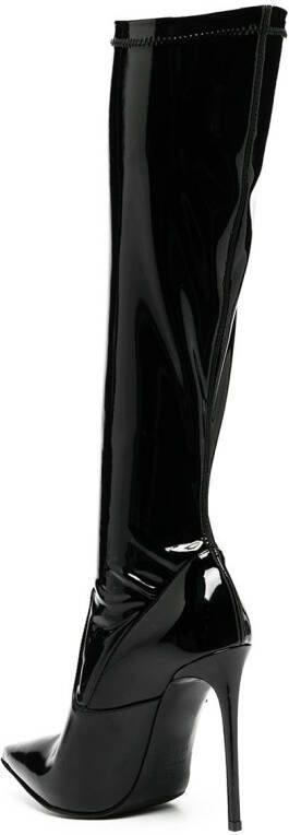 Le Silla Eva 120mm vinyl boots Black