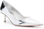 Le Silla Eva 65mm pointed leather pumps Grey - Thumbnail 2