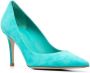 Le Silla Eva 80mm suede pumps Green - Thumbnail 2