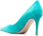 Le Silla Eva 80mm suede pumps Green - Thumbnail 3