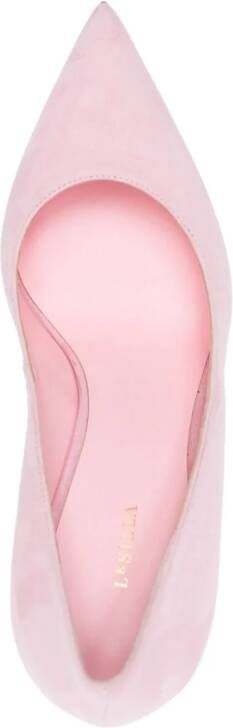 Le Silla Eva 80mm suede pumps Pink