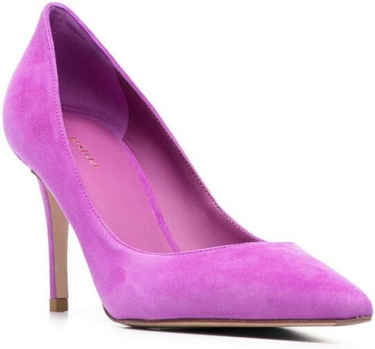 Le Silla Eva 90mm suede pumps Purple