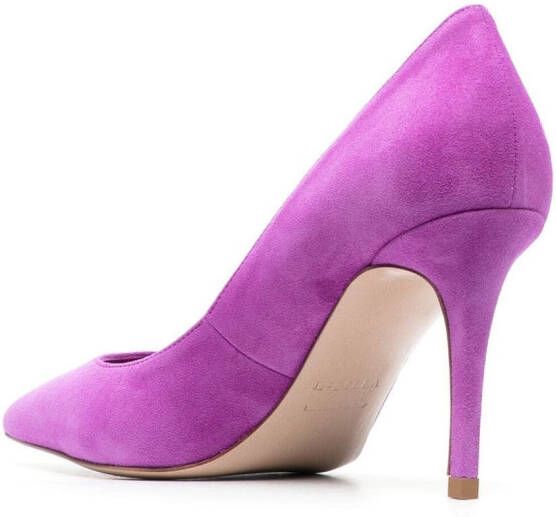 Le Silla Eva 90mm suede pumps Purple