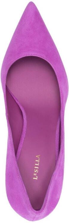 Le Silla Eva 90mm suede pumps Purple