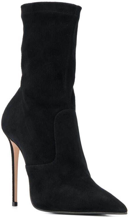 Le Silla Eva pointed-toe ankle boots Black