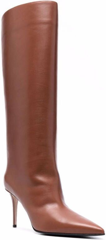 Le Silla Eva leather boots Brown