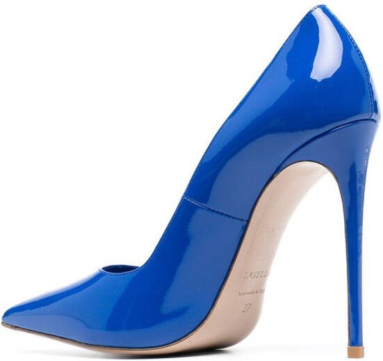 Le Silla Eva patent-leather pumps Blue