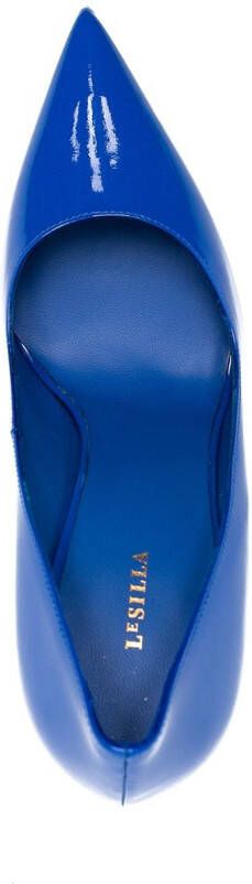 Le Silla Eva patent-leather pumps Blue