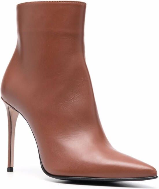 Le Silla Eva stiletto ankle boots Brown