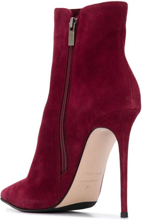 Le Silla Eva suede ankle boots Red