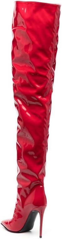 Le Silla Eva thigh-high 120mm boots Red