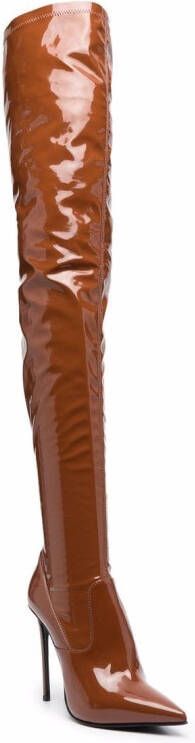 Le Silla Eva thigh-high stiletto boots Brown