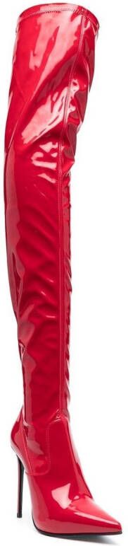 Le Silla Eva thigh-high stiletto boots Red