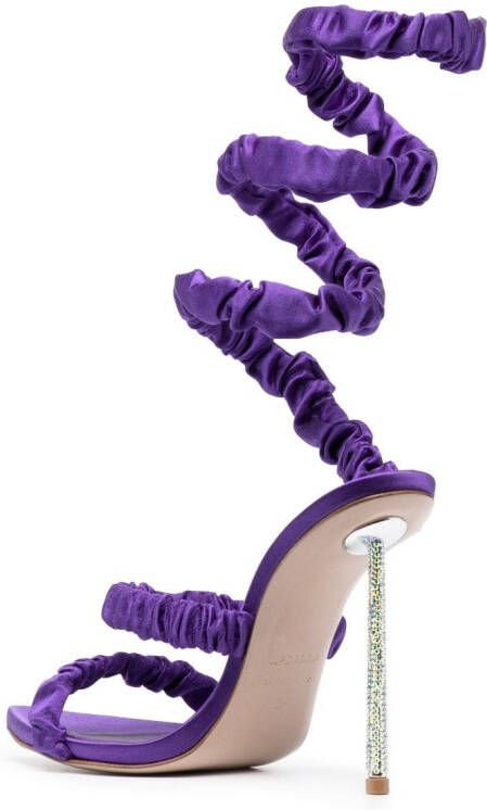 Le Silla Fedra 120mm ankle-strap sandals Purple