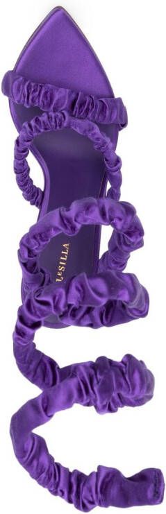 Le Silla Fedra 120mm ankle-strap sandals Purple