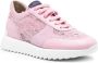 Le Silla floral-lace leather sneakers Pink - Thumbnail 2