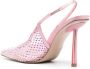 Le Silla Gilda 100mm crystal-embellished pumps Pink - Thumbnail 3