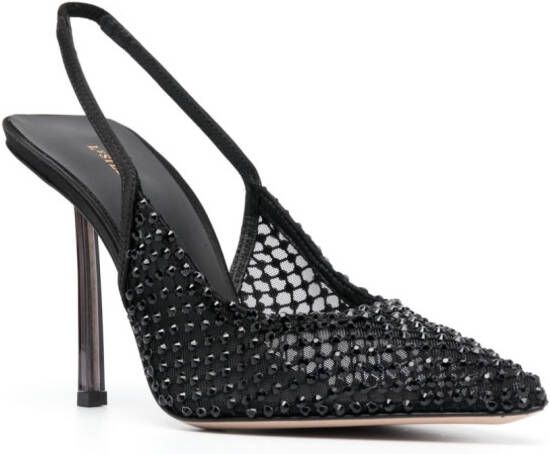 Le Silla Gilda 100mm slingback pumps Black