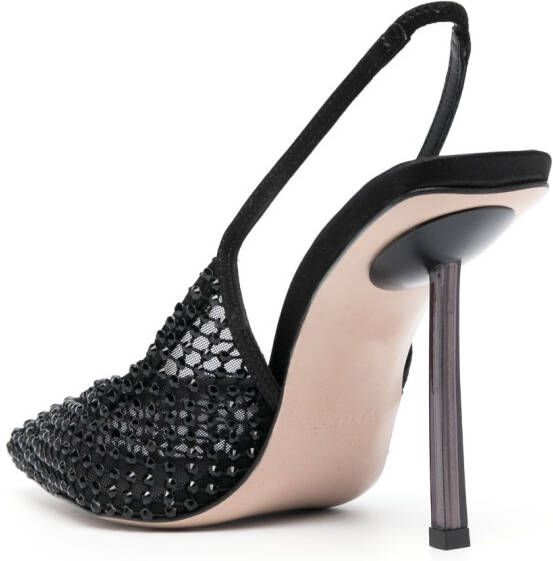 Le Silla Gilda 100mm slingback pumps Black