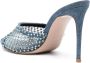 Le Silla Gilda 110mm crystal-embellished mules Blue - Thumbnail 3