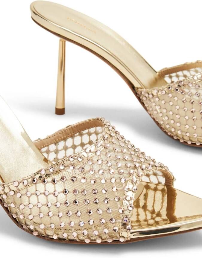 Le Silla Gilda 110mm crystal-embellished sandals Gold
