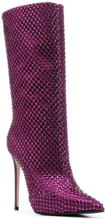 Le Silla Gilda 110mm stiletto heels Purple