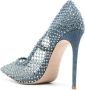 Le Silla Gilda 115mm crystal-embellished pumps Blue - Thumbnail 3