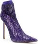 Le Silla Gilda 115mm mesh ankle boots Purple - Thumbnail 2