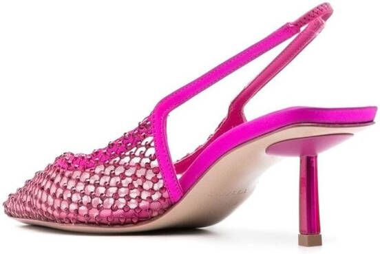 Le Silla Gilda 50mm crystal-embellished pumps Pink