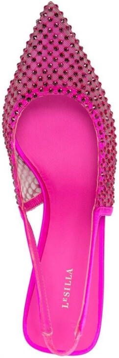 Le Silla Gilda 50mm crystal-embellished pumps Pink