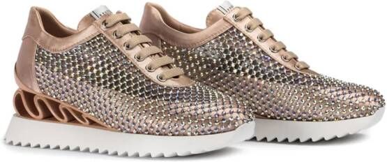 Le Silla Gilda 60mm crystal-embellished sneakers Pink