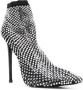 Le Silla Gilda 85mm crystal-embellished boots Black - Thumbnail 2