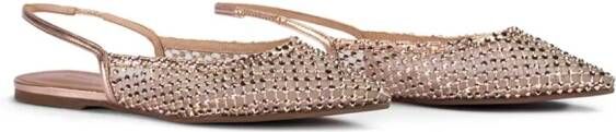 Le Silla Gilda crystal-embellished ballerina shoes Pink