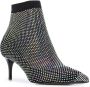 Le Silla Gilda crystal-embellished boot pumps Black - Thumbnail 2