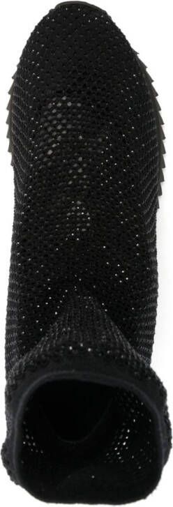 Le Silla Gilda crystal-embellished high-top sneakers Black