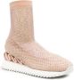 Le Silla Gilda crystal-embellished high-top sneakers Neutrals - Thumbnail 2