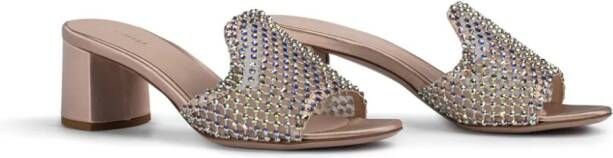 Le Silla Gilda crystal-embellished sandals Neutrals