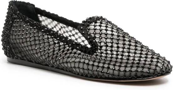 Le Silla Gilda rhinestone-embellished ballerina shoes Black