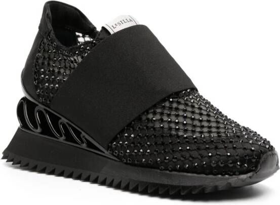 Le Silla Gilda rhinestone-embellished sneakers Black