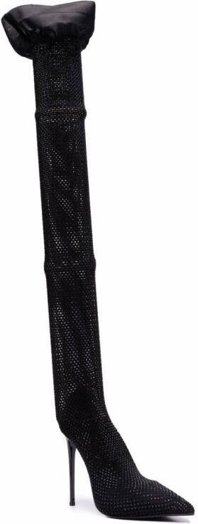 Le Silla Gilda stocking boots Black