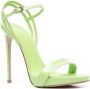 Le Silla Gwen 120mm patent-leather sandals Green - Thumbnail 2