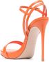 Le Silla Gwen 120mm patent leather sandals Orange - Thumbnail 3