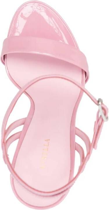 Le Silla Gwen 120mm patent-leather sandals Pink