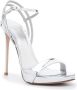 Le Silla Gwen 132mm metallic-effect sandals Silver - Thumbnail 2