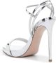 Le Silla Gwen 132mm metallic-effect sandals Silver - Thumbnail 3