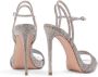Le Silla Gwen rhinestone-embellished leather sandals Silver - Thumbnail 3