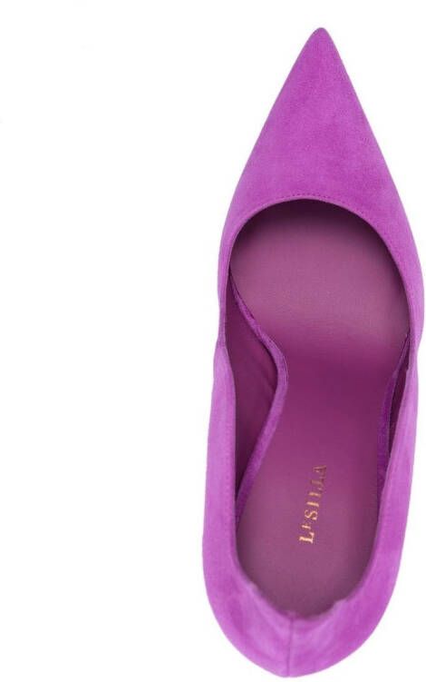 Le Silla Ivy 110mm suede pumps Purple