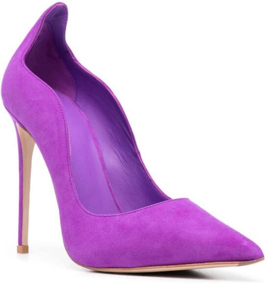 Le Silla Ivy 125mm suede pumps Purple